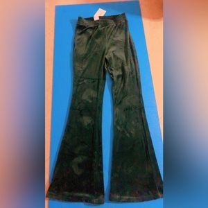 Drawstring Waist Velvet Pants